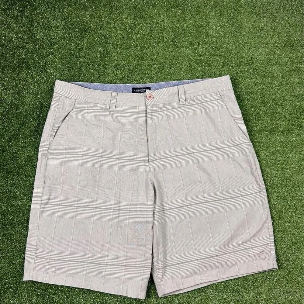 Hang-ten Men's Grey and Cream Shorts